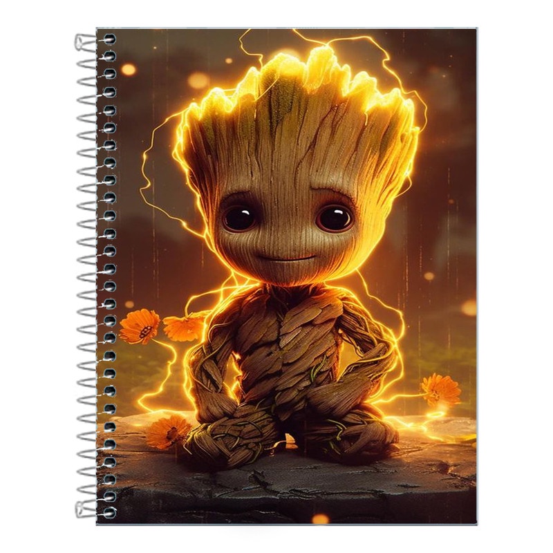 Caderno Groot 10 Matérias 160 Folhas | Shopee Brasil