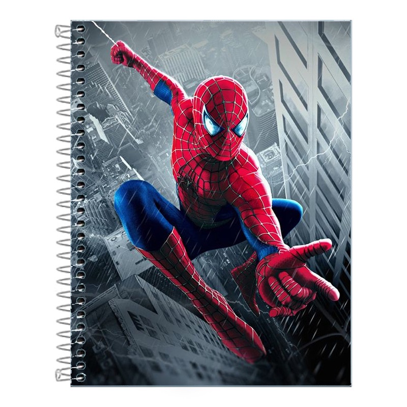 Caderno Homem Aranha 1 Matéria 80 Folhas | Shopee Brasil