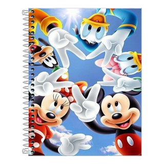 Caderno Mickey 10 Matérias 160 Folhas