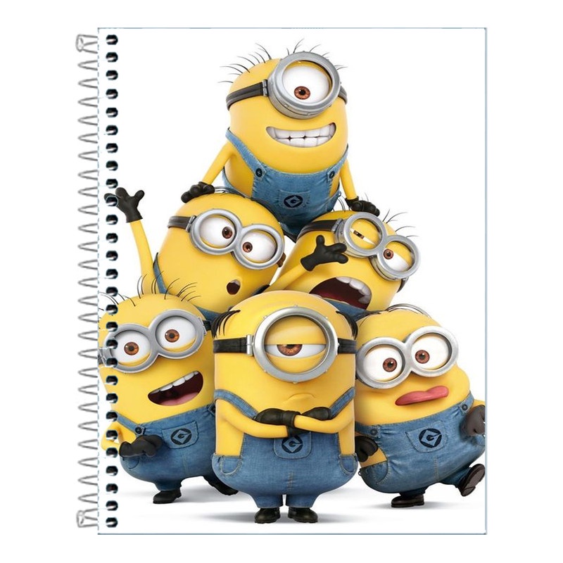 Caderno Minions 10 Matérias 160 Folhas | Shopee Brasil
