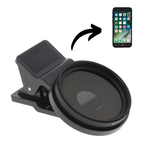 Filtro De Lente Cpl Polarizada Para Câmera Móvel iPhone Gala