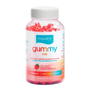 Gummy Kids Sabor Morango Equaliv 60 pastilhas
