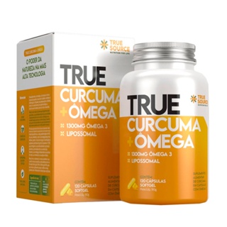 True Curcuma + Ômega True Source 120 Caps
