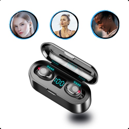 Fone Bluetooth F9 In Ear Touch Powerbank Tws 2024 Novidade Shopee Brasil