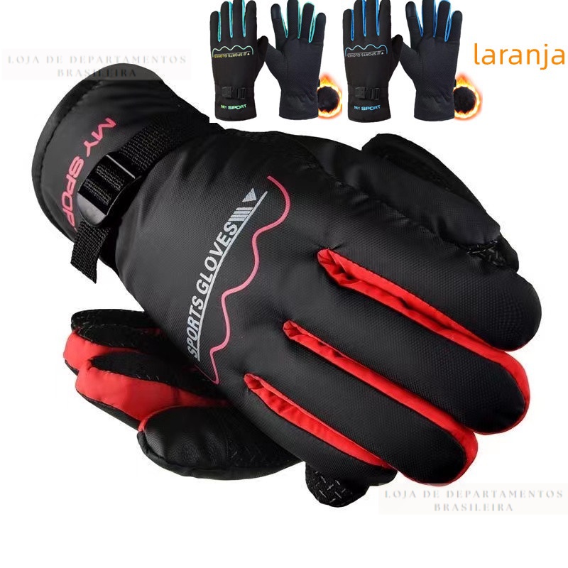Luva Impermeável antiderrapante forrada Para chuva /motoqueiro Frio ...