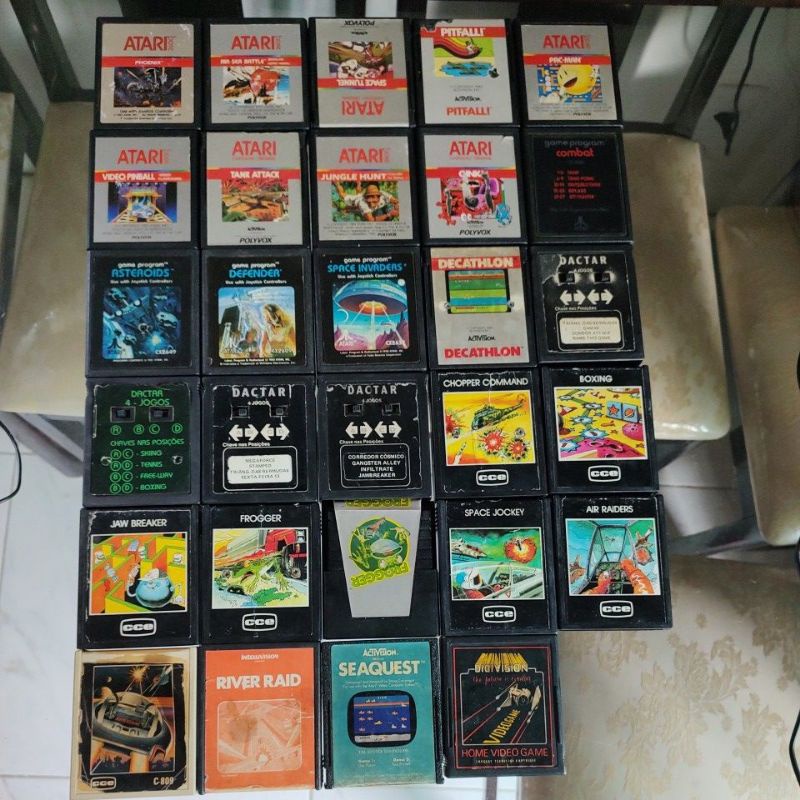 Jogos Fitas Cartucho de Atari / CCE / Dactar