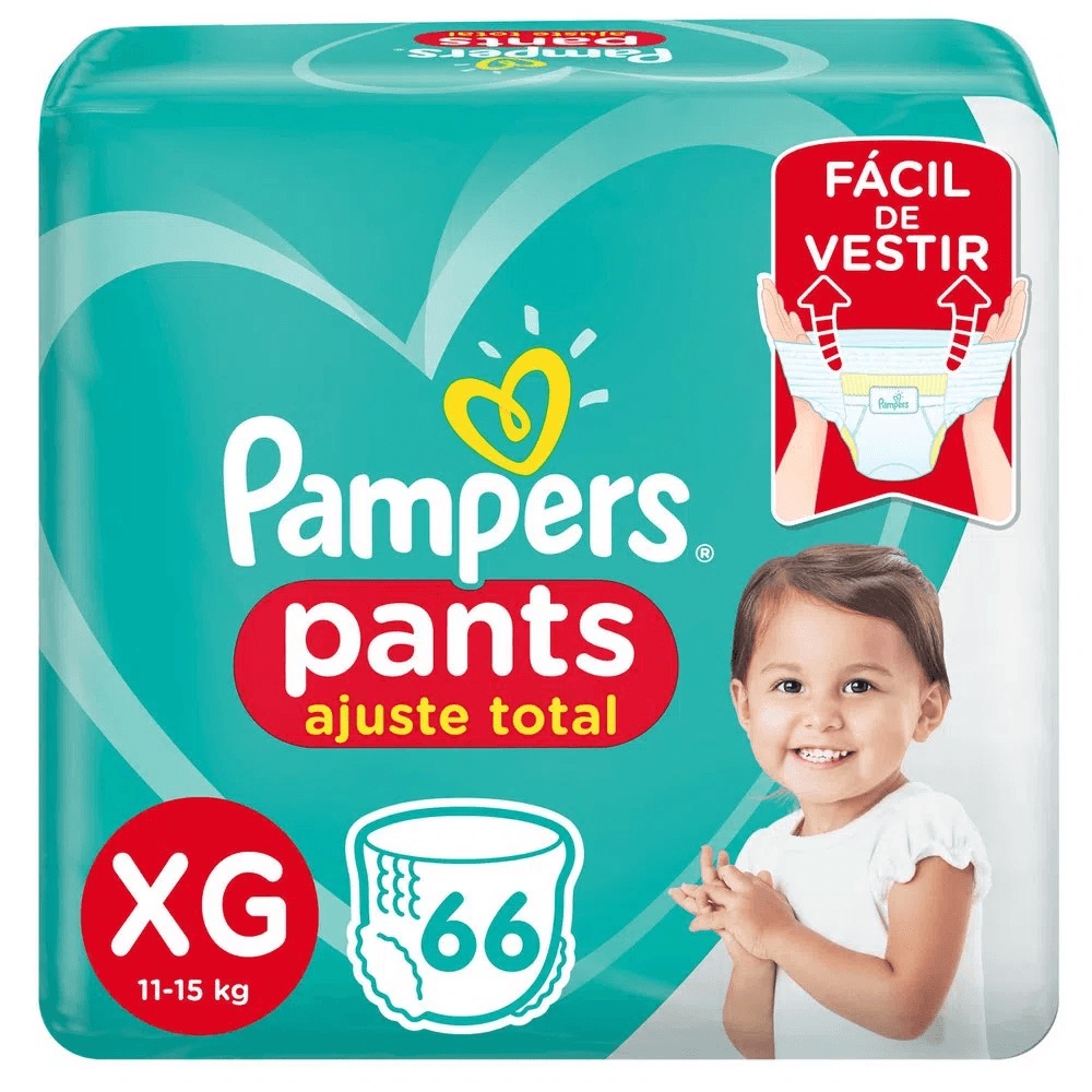 Fralda Descartável Infantil Pants Premium Care XG Pampers Pacote