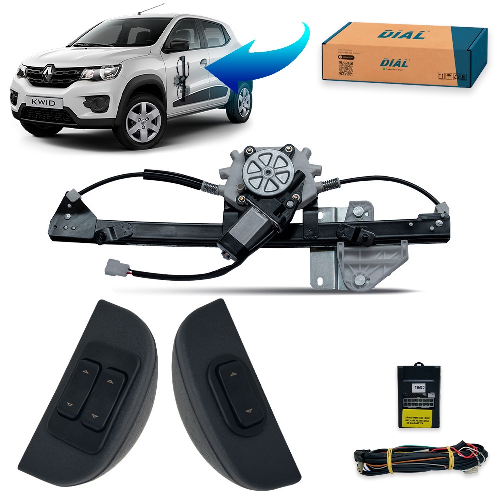 Kit Vidro Elétrico Kwid 4 Portas Dianteiro Inteligente | Shopee Brasil