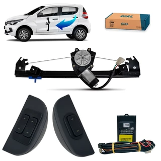 Kit Vidro Elétrico Inteligente Fiat Mobi 4 Portas Dianteiro