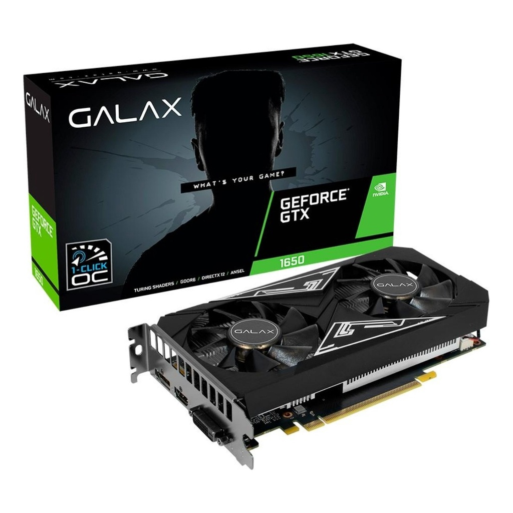 Placa de vídeo Nvidia Galax EX Plus GeForce GTX 16 Series GTX 1650 65SQL8DS93E1 4GB