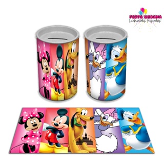 Kit Cofrinhos Personalizados Turma do Mickey Diversos temas Lembrancinha Personalizada Mod 3