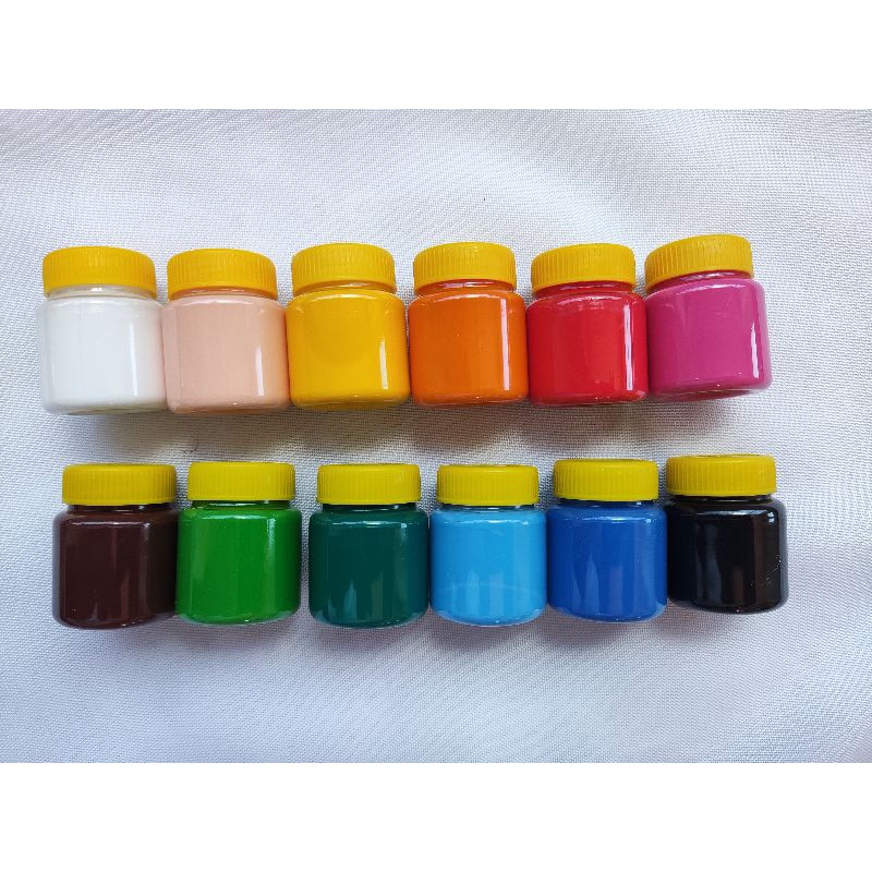 Tinta Guache Acrilex 15ml Atóxica. Aplicavel em vários tipo de materias ...