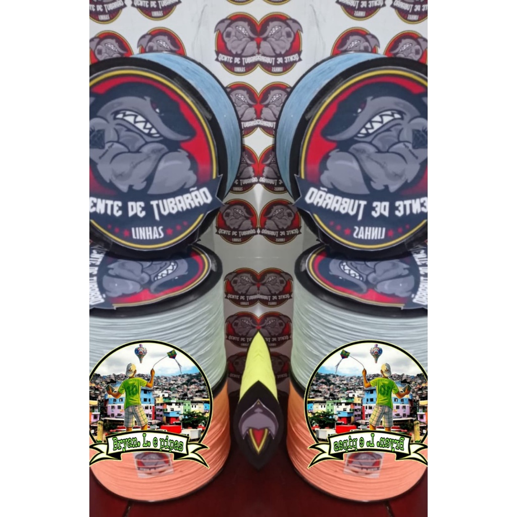 Linha pipa 3000 jardas dente tubarão