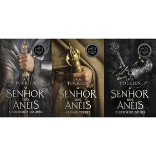 O Senhor Dos Anéis A Sociedade Do Anel, As Duas Torres, O Retorno Do Rei Capa Os Anéis Do Poder Kit 3 Volumes