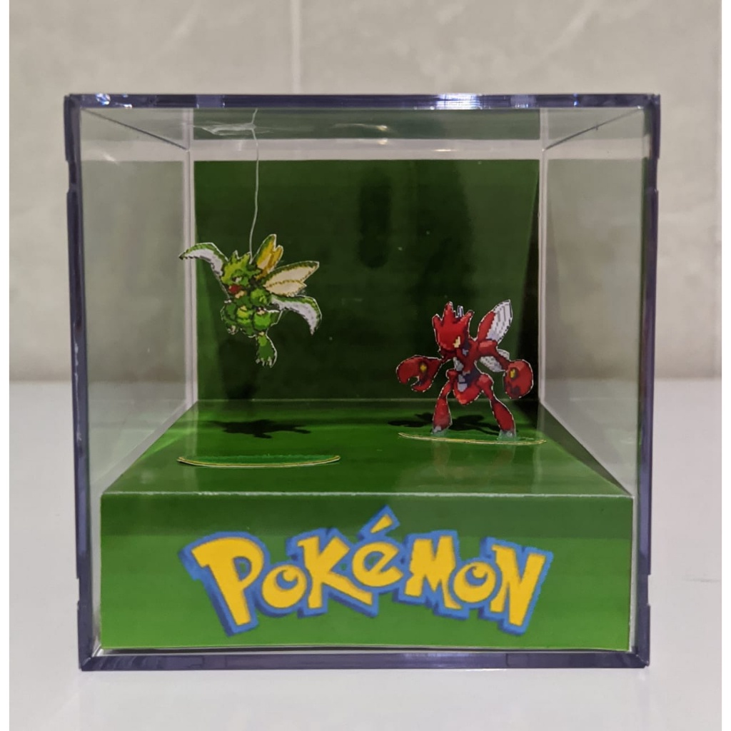 Cubo Diorama Pokémon Scizor Evoluções | Shopee Brasil