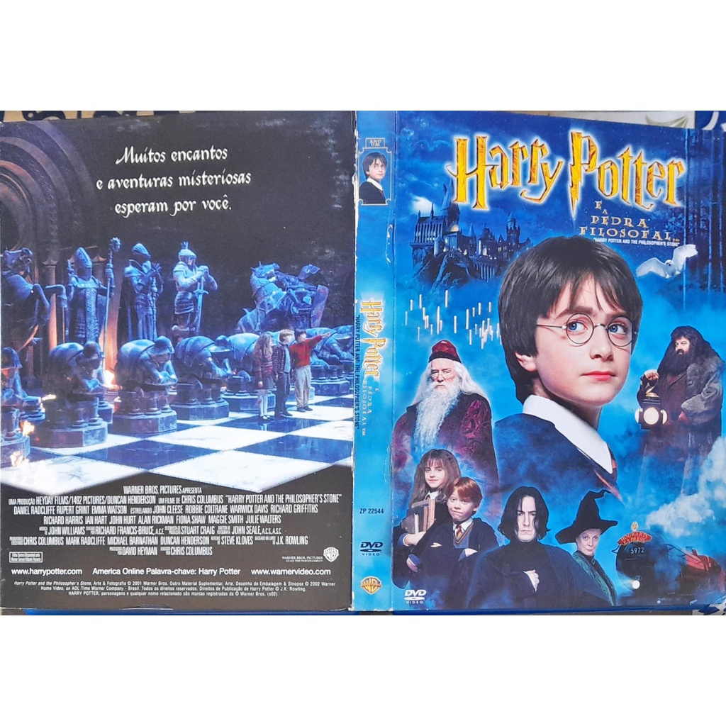 Dvd Original Harry Potter E A Pedra Filosofal | Shopee Brasil