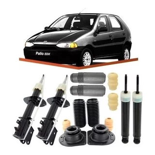 4 Amortecedor+ 4 Kit Suspensão Palio 96 97 98 99 2000 2001