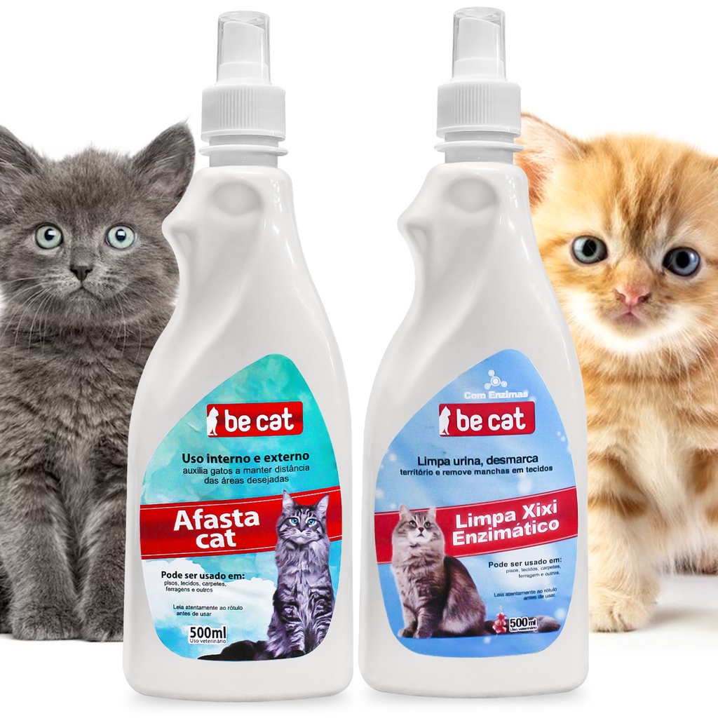 Kit Educador Sanitario Não Pode Xixi Gato Cat + Limpa Xixi Enzimatico