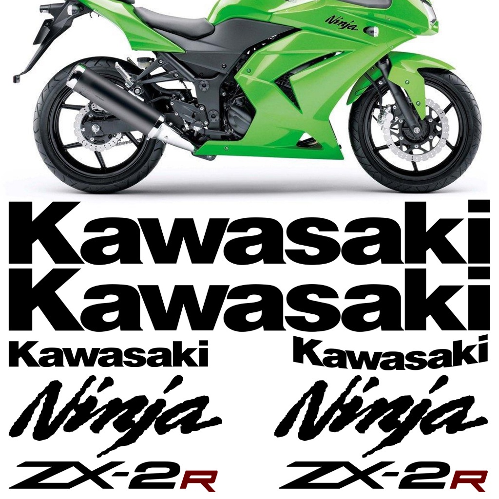Kit Adesivo Moto Ninja Zx-2r Zx2r Faixa Preto Jogo | Shopee Brasil