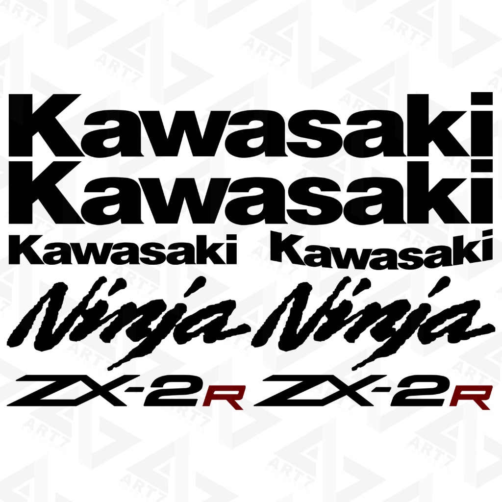 Kit Adesivo Moto Ninja Zx-2r Zx2r Faixa Preto Jogo | Shopee Brasil