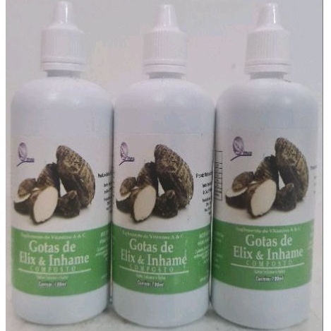 Gotas-de-elixir-de-inhame 3 unidades de 10mml | Shopee Brasil