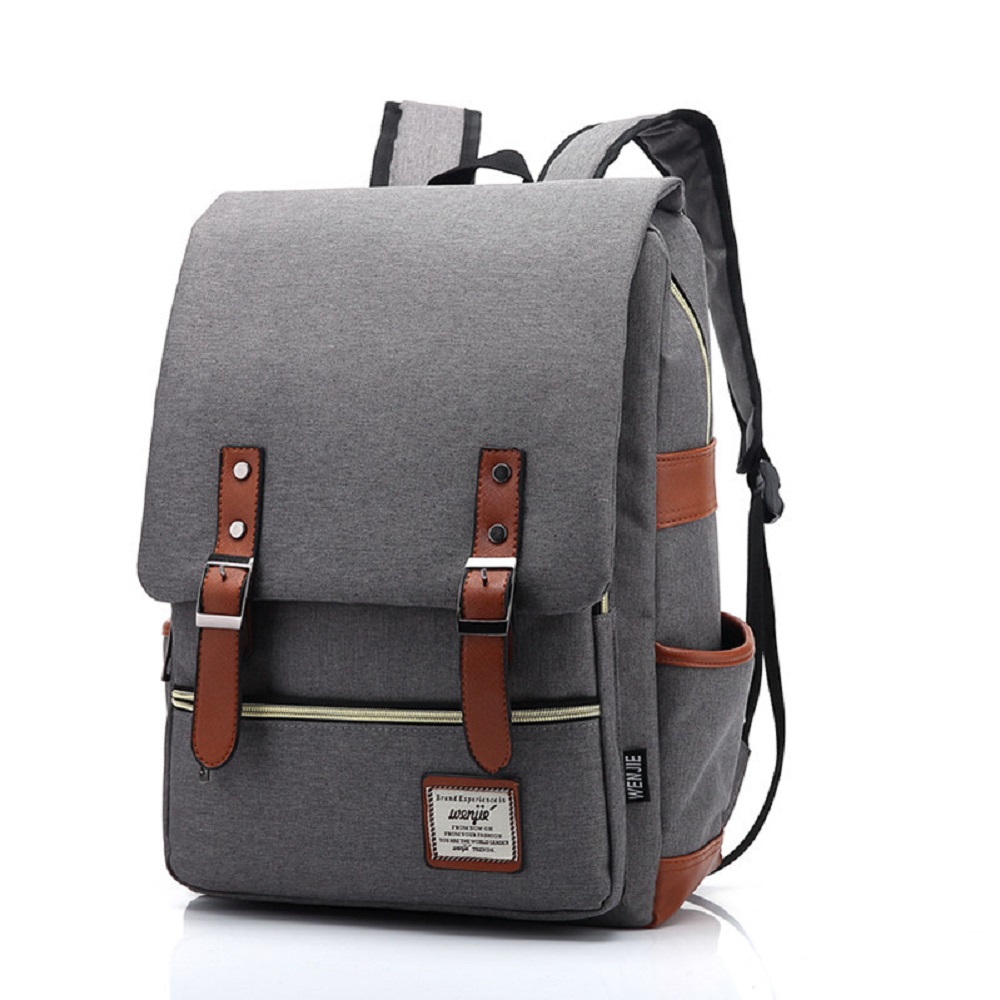 Mochila Vintage De Lona Revestida - Mis Mochilas