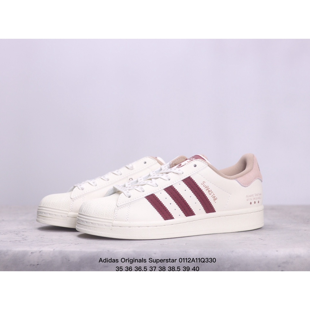 Adidas original superstar clearance 80s marron