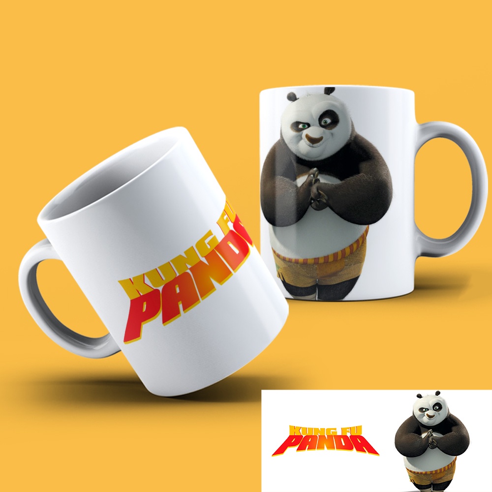 Tasse Céramique Kung Fu Panda 355 Ml – Cadeau Pour Fans – Micro-ondes Et Lave-vaisselle Safe – Design Po Le Panda - 3