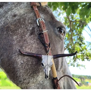 Acessório de Carro / Enfeite / Espelho Retrovisor de Cabeça de Touro / Pingente Longhorn / Cabeça de Boi