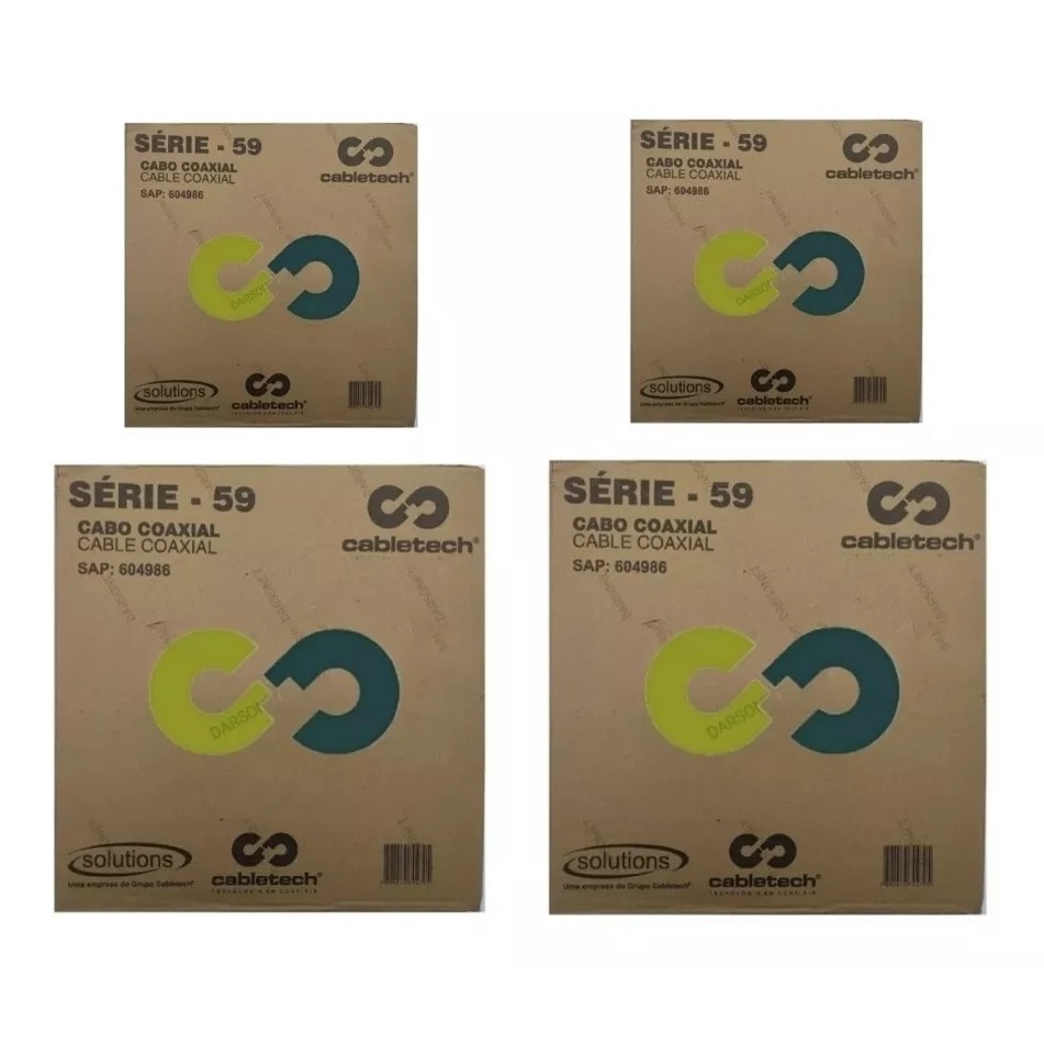 CAIXA CABO COAXIAL Rg6 100 METROS ATACADO PREÇO POR TEMPO LIMITADO