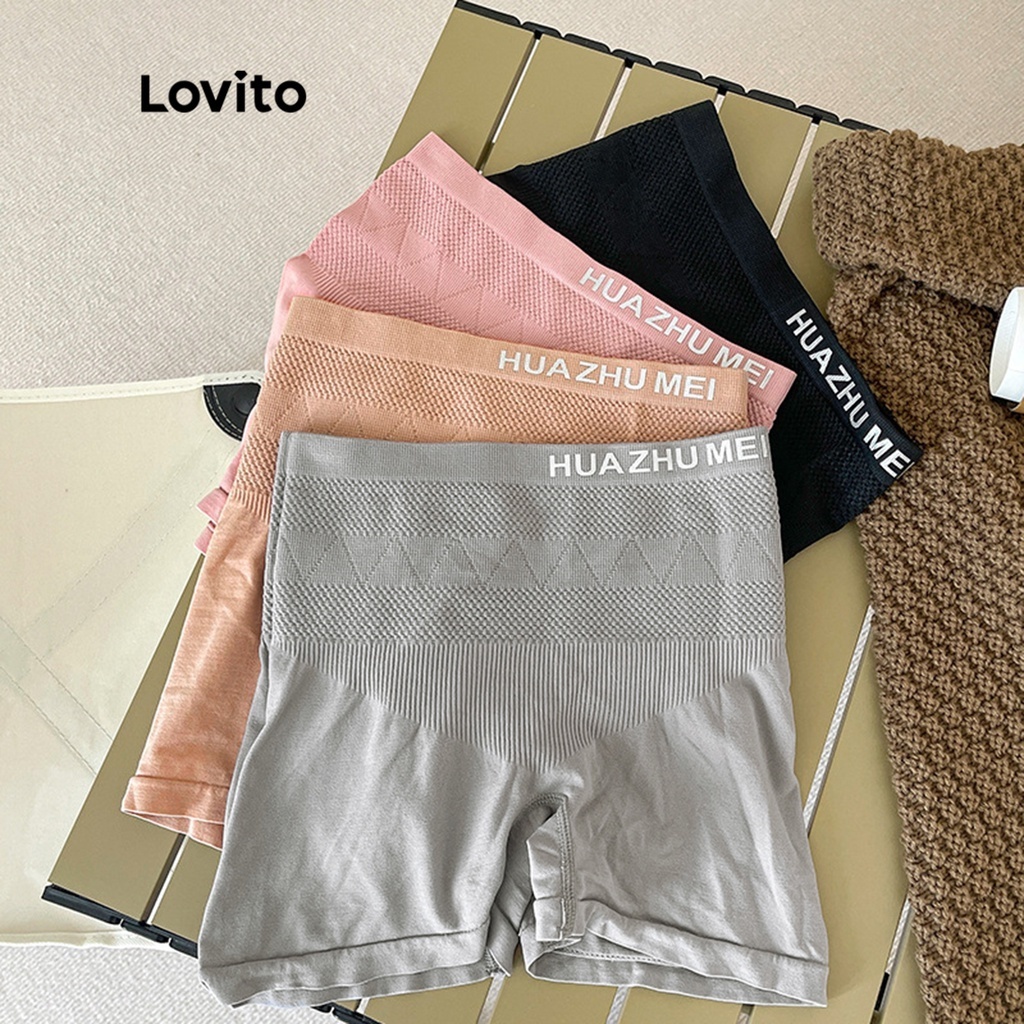 Lovito Short Modelador de Cintura Alta Feminino L48L060