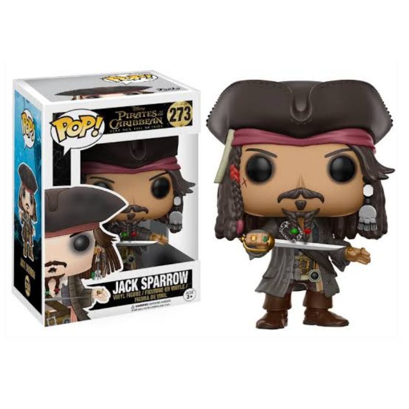 Boneco colecionável Piratas do Caribe action figure Jack Sparrow