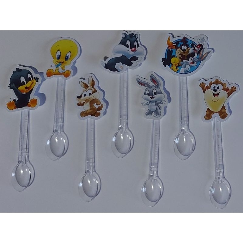mini colherzinha de doces baby looney tunes/50unid/brigadeiro | Shopee ...