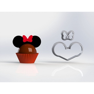 Cortador De Plástico De Pasta Americana - Docinho Mickey Minnie
