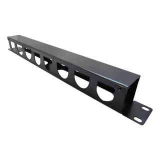 Organizador De Cabos Horizontal Fechado Guia 1u P/ Racks 19 polegadas - LINK+