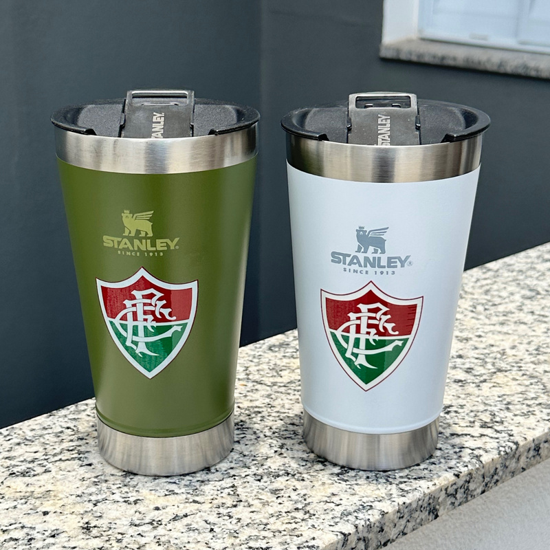 SAMUKA STORE - Copo Térmica de Time / Fluminense / Personalizado com tampa e abridor 473ml