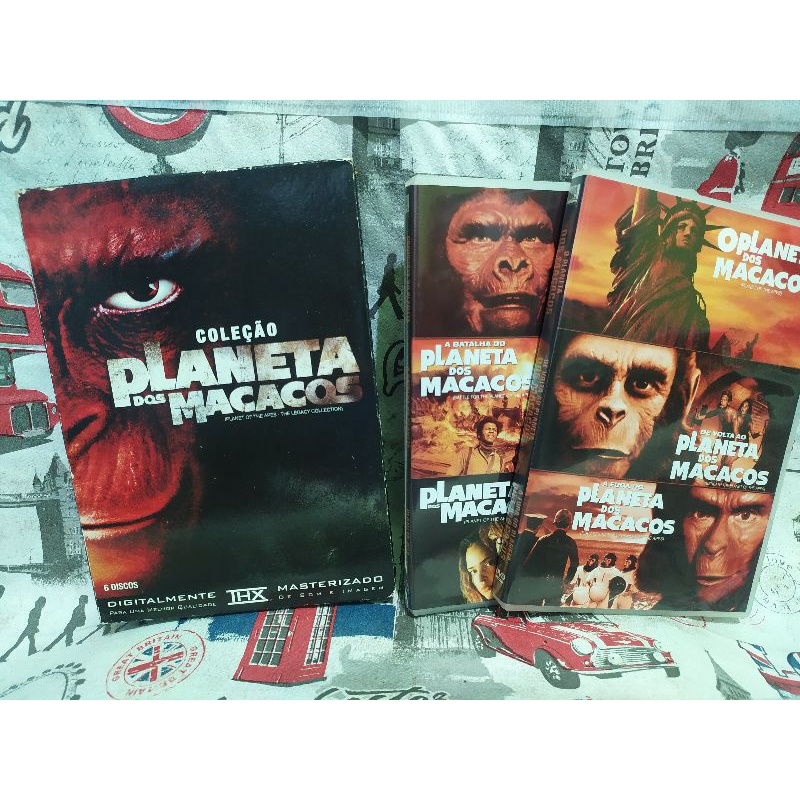 dvd opções box planeta dos macacos coleção edição especial 6