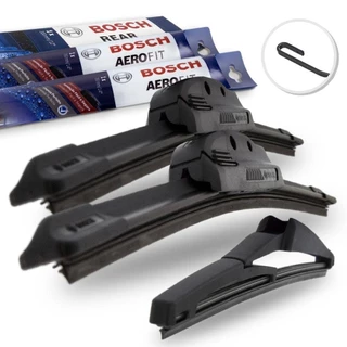 Kit Palheta Limpador Parabrisa Dianteiras e Traseira Mitsubishi ASX 2011 Em diante original Bosch
