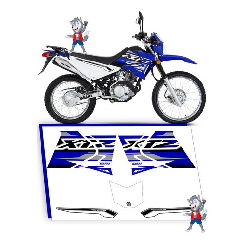 Kit Faixas Adesivos compatível Xtz 125 2002 à 2016 Edição Especial ...