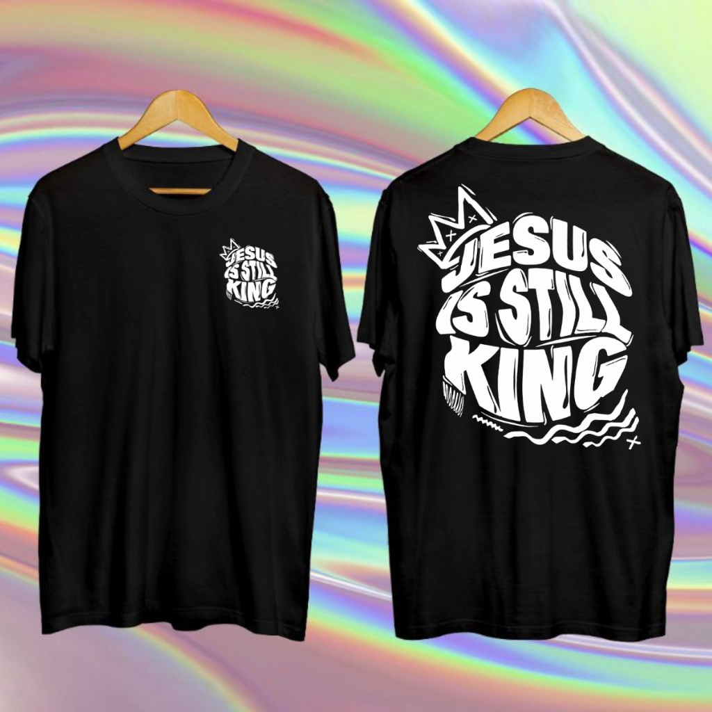 Camiseta Cristã Masculina Jesus Still King Unissex Streetwear Oversized