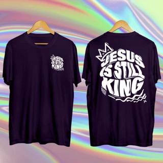 Camisa Blusa Masculina Jesus King Modelo Unissex Manga Curta + Cores