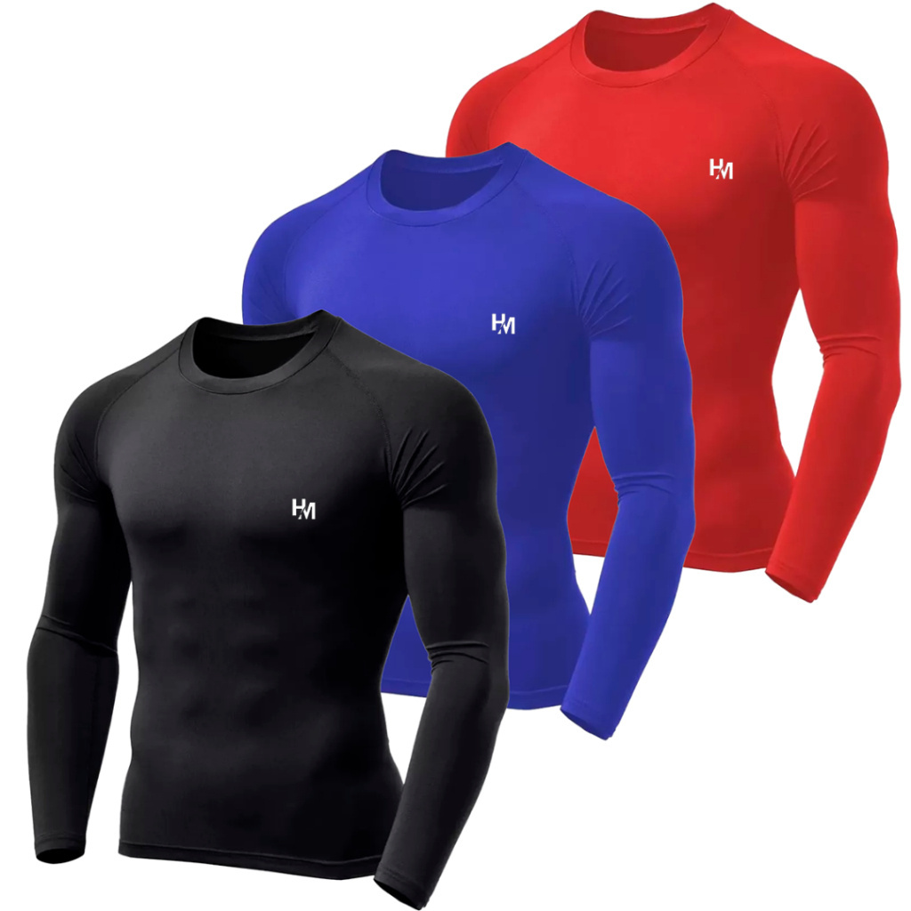 Kit 3 Camisas/Camisetas Térmicas Proteção Uv50