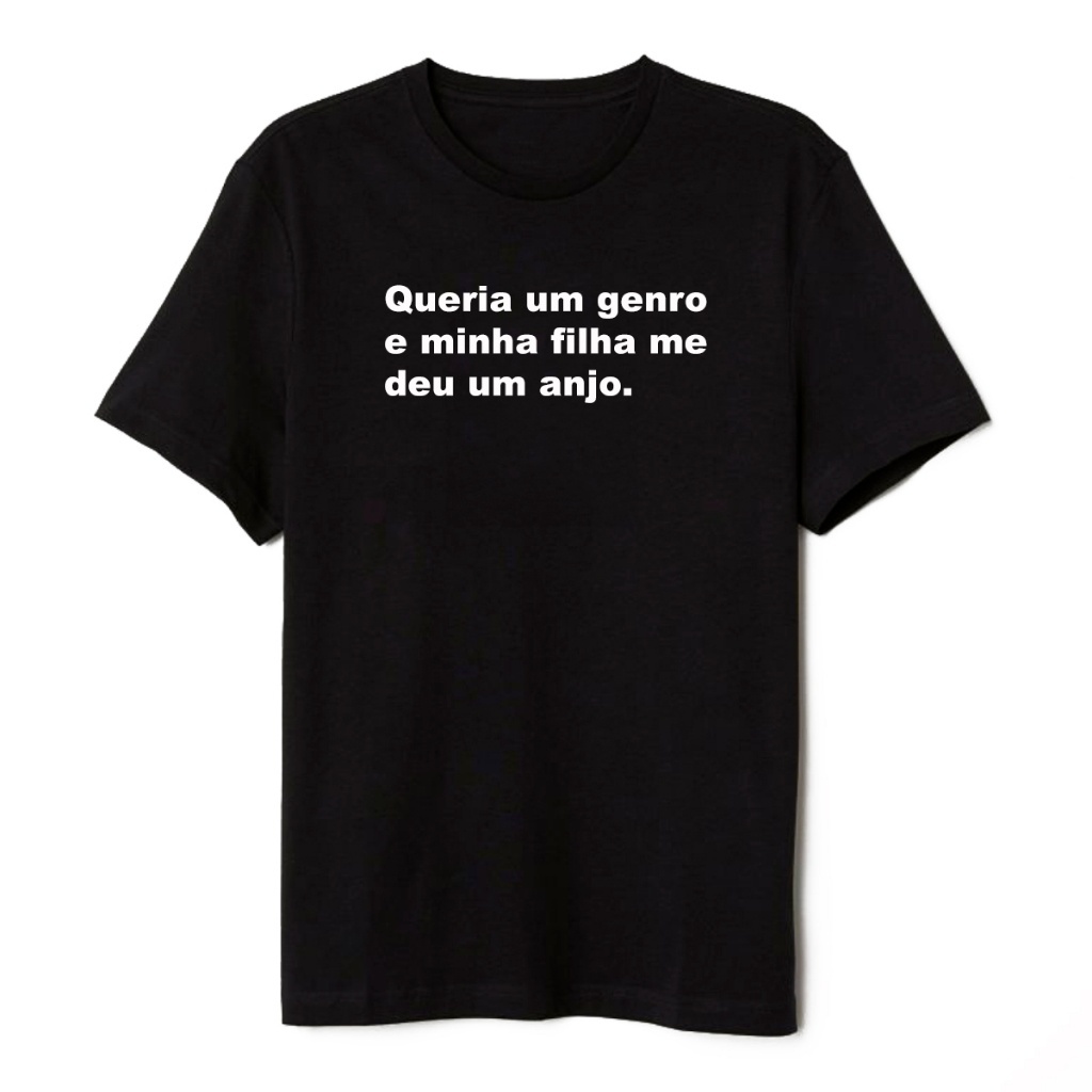 Camiseta Presente Para o Sogro Frase Engraçada Ganhei Um Anjo | Shopee  Brasil