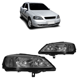 Farol Dianteiro Astra 1998 1999 2000 2001 2002 Máscara Cromada Lente Fumê