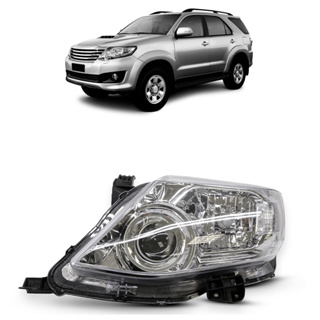 Farol Dianteiro Hilux Sw4 2011 2012 2013 2014 2015 Máscara Cromada