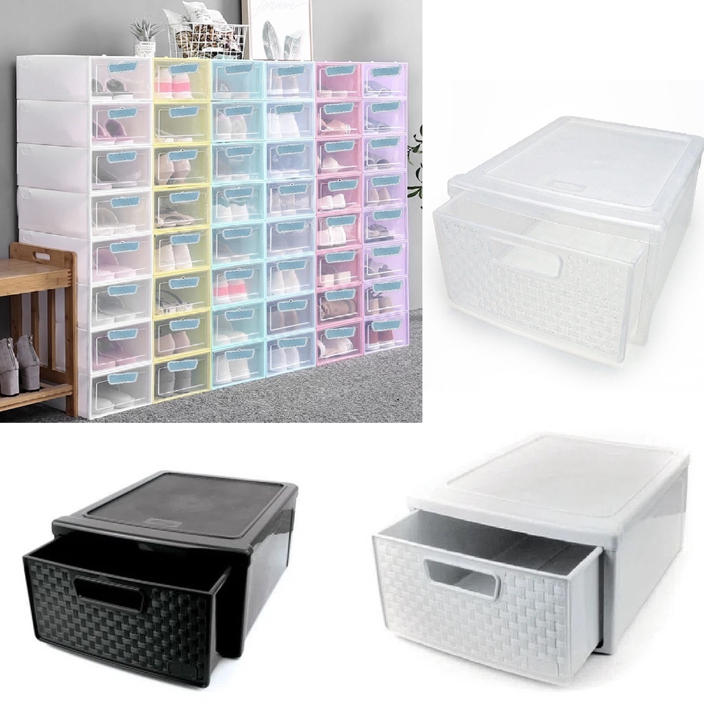 Gaveteiro Organizador Modular Empilhável Caixa Calçado Tenis | Shopee ...