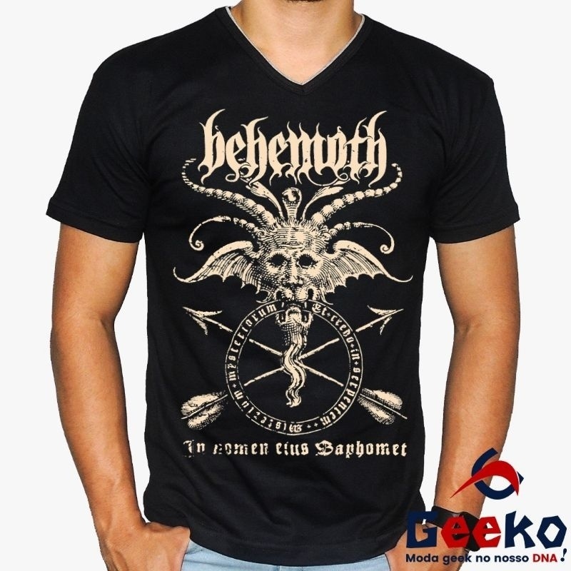 Camiseta Behemoth 100% Algodão Rock Geeko Oficial | Shopee Brasil