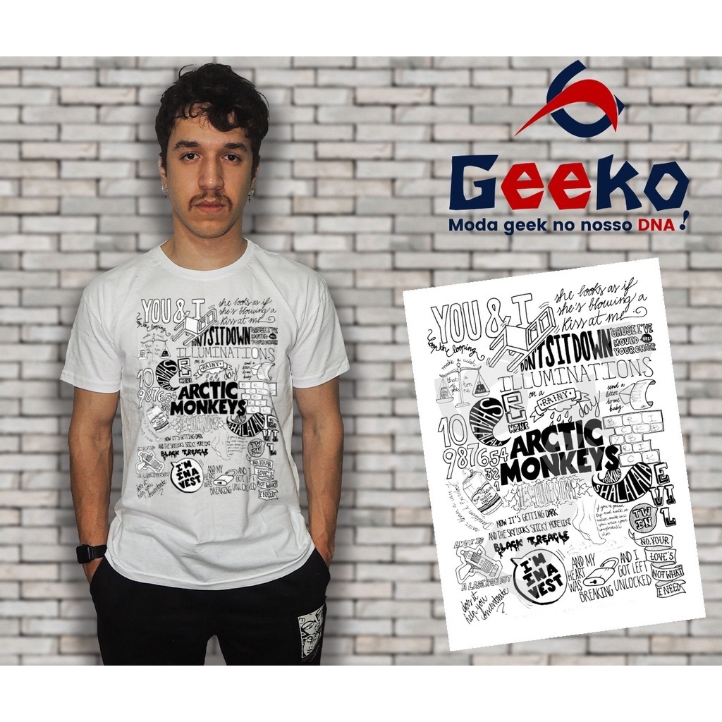 Camiseta Arctic Monkeys - Indie - Alternativo - Rock - Geeko Oficial ...