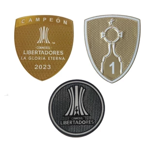 Kit 3 Patches Campeão Libertadores 2023 Campeón La Gloria Eterna Emborrachado Termocolante