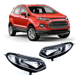 Farol Dianteiro Ecosport 2013 2014 2015 2016 Máscara Cromada